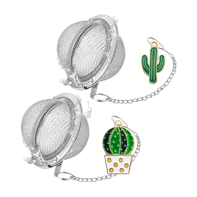 Pack Of 2 Themed Tea Infusers Holiday Nature Designs Decorative Pendant Creative Tea Strainers For Gifting