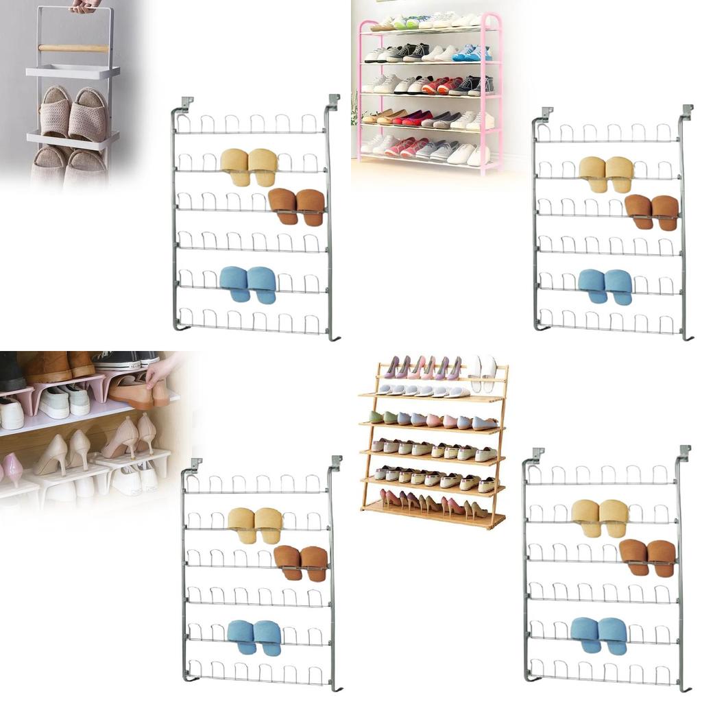 Modern Metal Shoe Rack For Home And Dormitory With Multilayer Storage Organizer