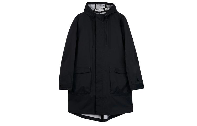 Nike Trench Coats Men s Black Hooded Moderate AV8271-010 M