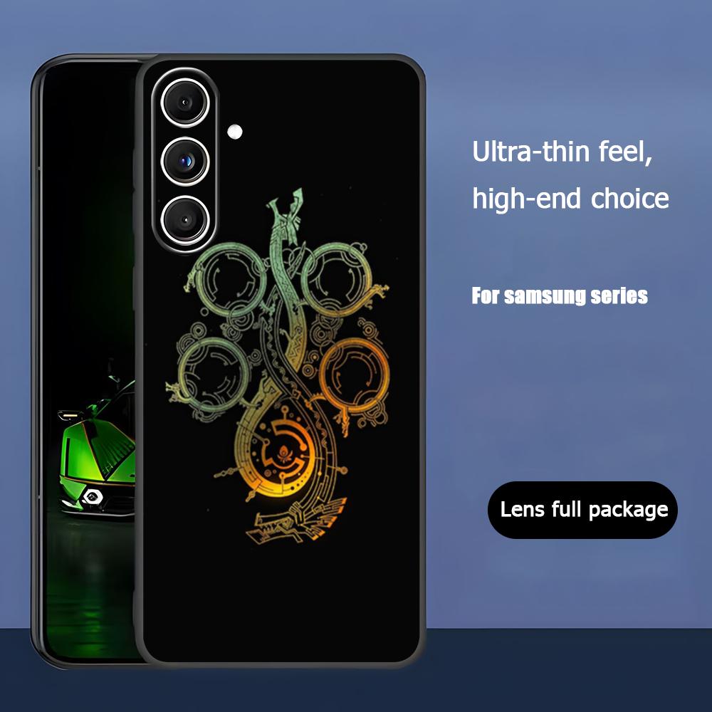 Monster Hunter Wilds Phone Case For Samsung Galaxy S25 S24 S23 S22 S21 S20 Plus Ultra Note20 Soft Black