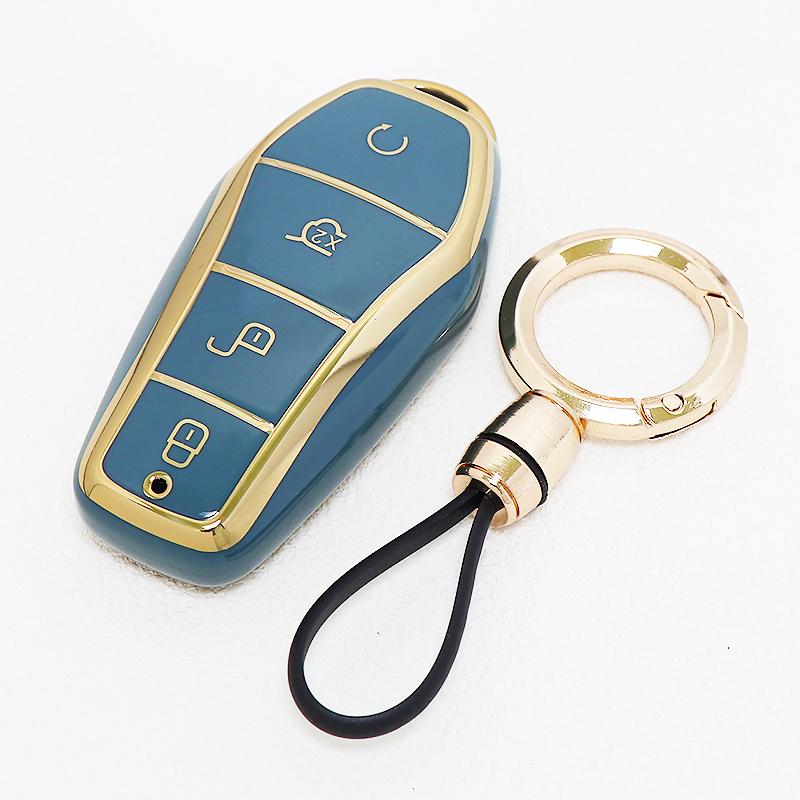 Tpu Keychain Keyless Remote Smart Auto Car Key Case Cover For Byd Song Plus Atto 3 Han Ev Tang Dm Qin Seal Dolphin Accessories