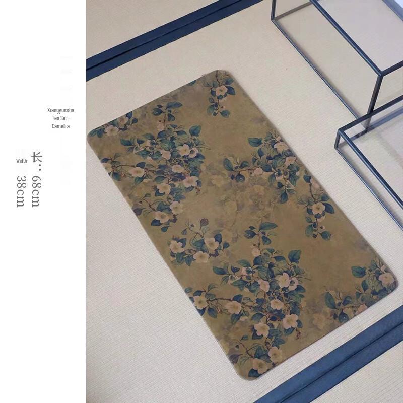 Handun Gambiered Canton Gauze Tea Mat and Towel