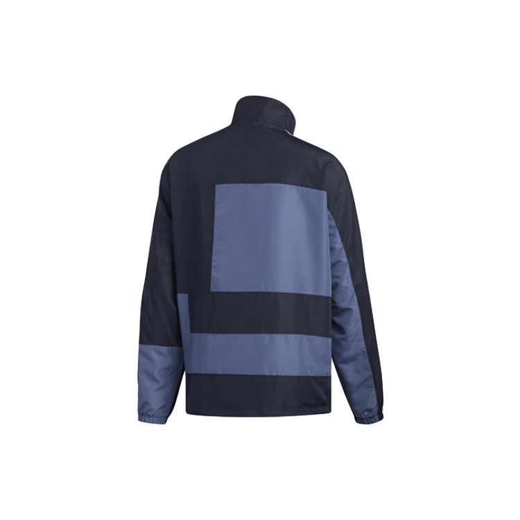 Adidas Originals Spirit Oversized Collar Patchwork Sports Jacket Men Jackets Navy ED6243