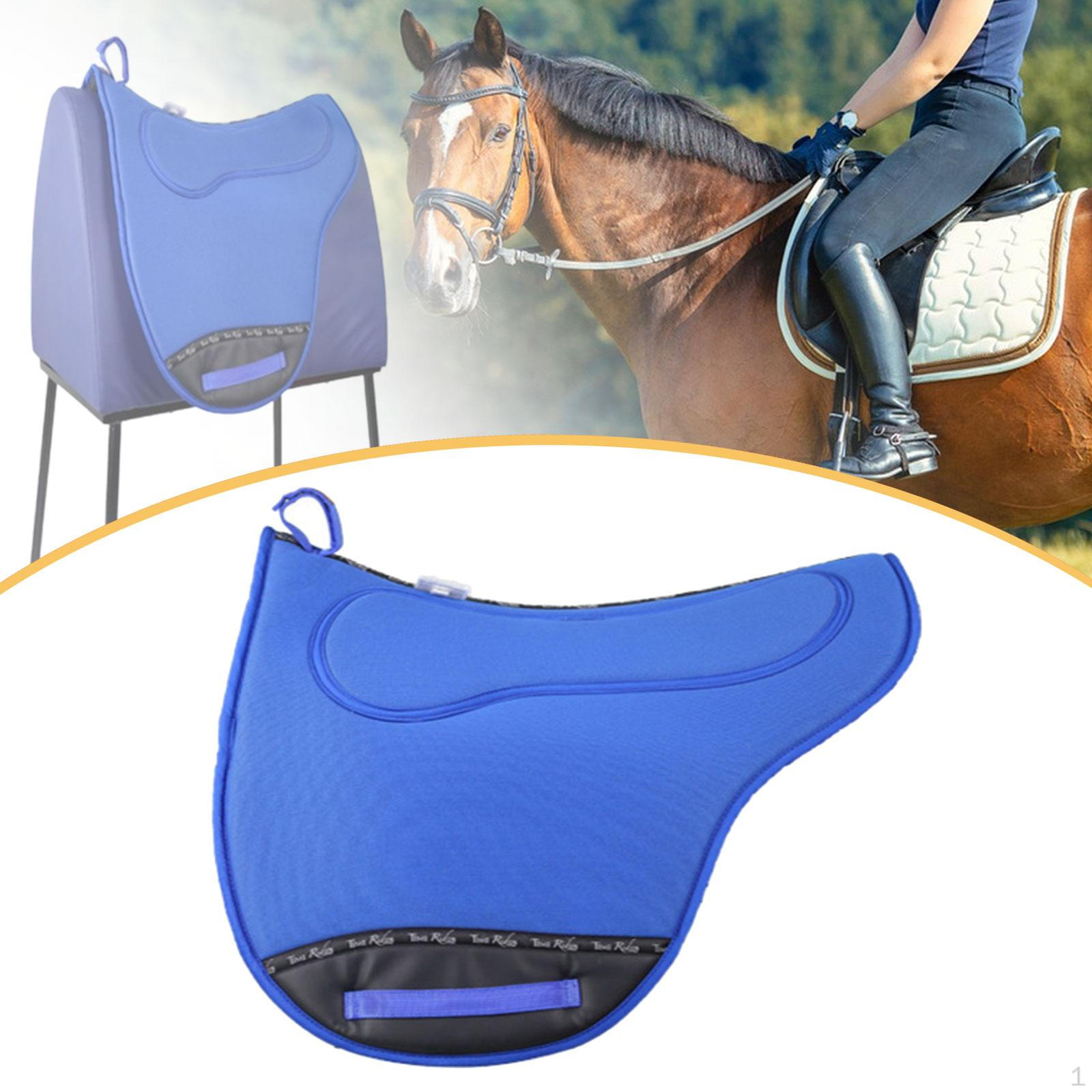 

, Shock-absorbing, Wear-resistant, Non-slip Riding Saddle Pad, Professional Equine Supplies, синій