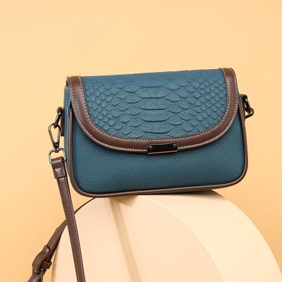 Luxury Genuine Leather Small Messenger Bag Crocodiles Pattern Women Shoulder Bag Crossbody Purse Female Cow Leather Handbag New'