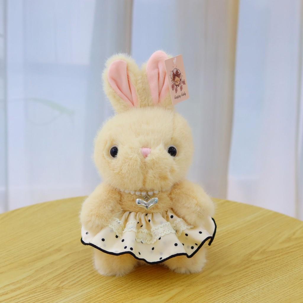 Cute Soft Rabbit Plush Doll  With Soft Short Fur And Pp Cotton Filling For Kids