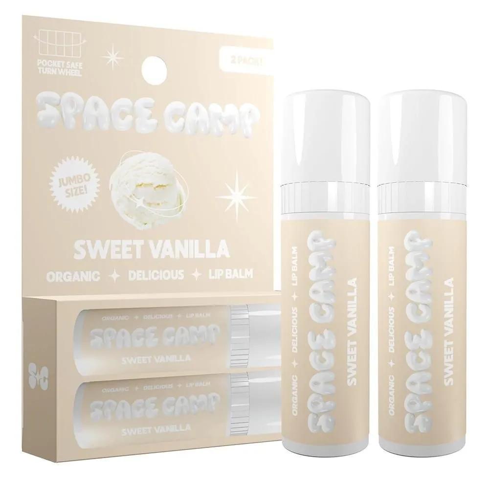 Space Camp Lip Balm 2-Pack Sweet Vanilla Space Camp Wellness Jumbo Lip Balm - Sweet Vanilla Organic
