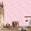 Powder pink, white and coral glitter wallpaper for living room and bedroom 50x1000