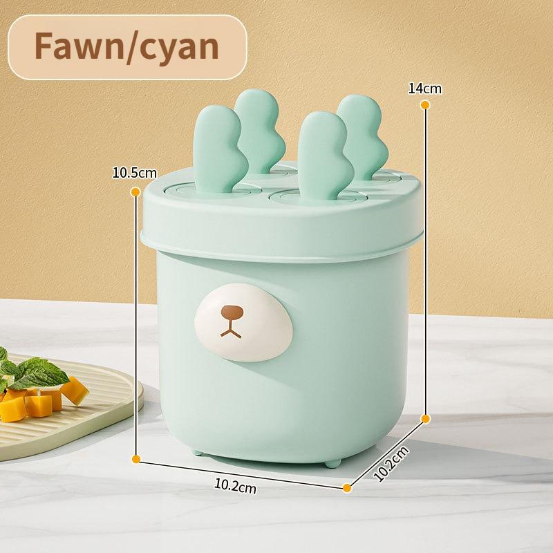 Food Safe Cartoon Ice Cream Mold Easy Demolding DIY Ice Lolly Maker for Homemade Popsicles At Home
