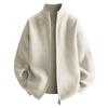Men's Stand Collar Thick Knit Cardigan Jacket