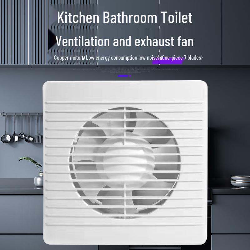 Ouye Wall-Mounted Kitchen & Bathroom Exhaust Fan for Toilet Window Ventilation