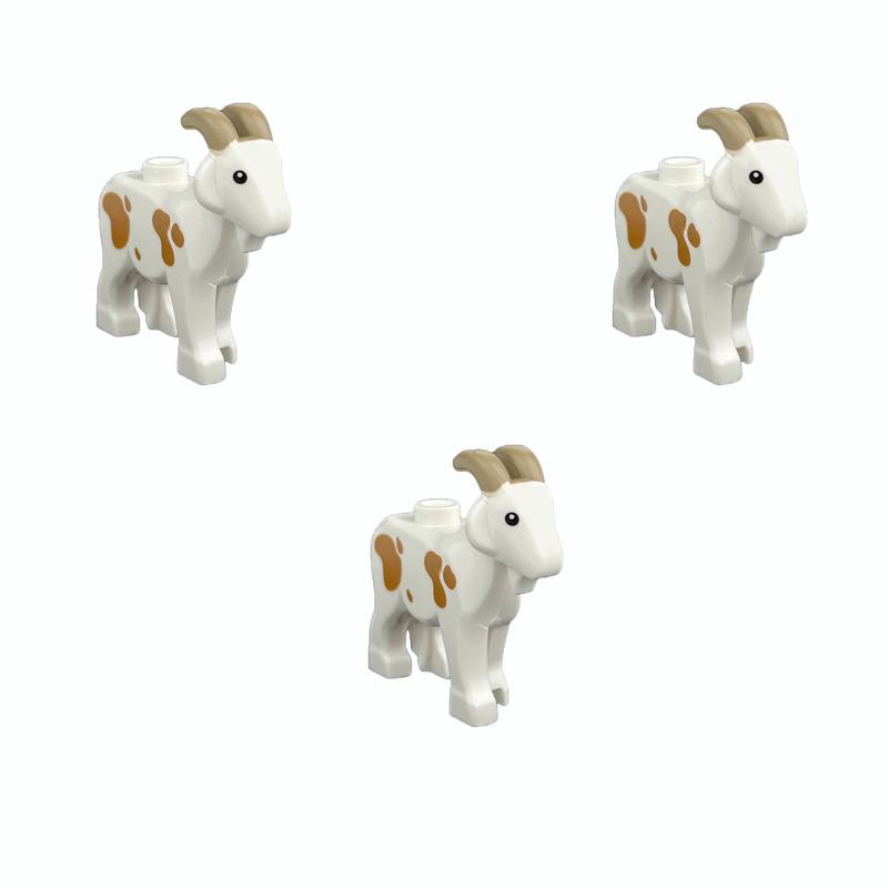 MOC Bricks Toys Model Farm Building blocks Cattle Horse Carriage Transport Vegetable Garden Flower Plant Friut Field Tree Animal