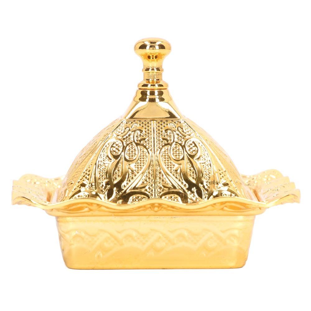 Quadrate Gold Serving Bowl Alloy Serving Dish Sugar Bowls Turkish Bowl Party
