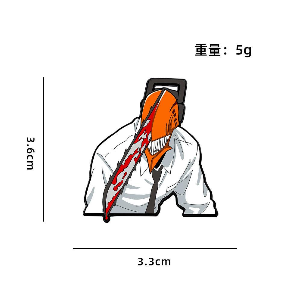 Chainsaw Man Cartoon Anime Badge Bochta Dark Demon Second Dimensional Peripheral Brooch Personalized Wear and Accessories