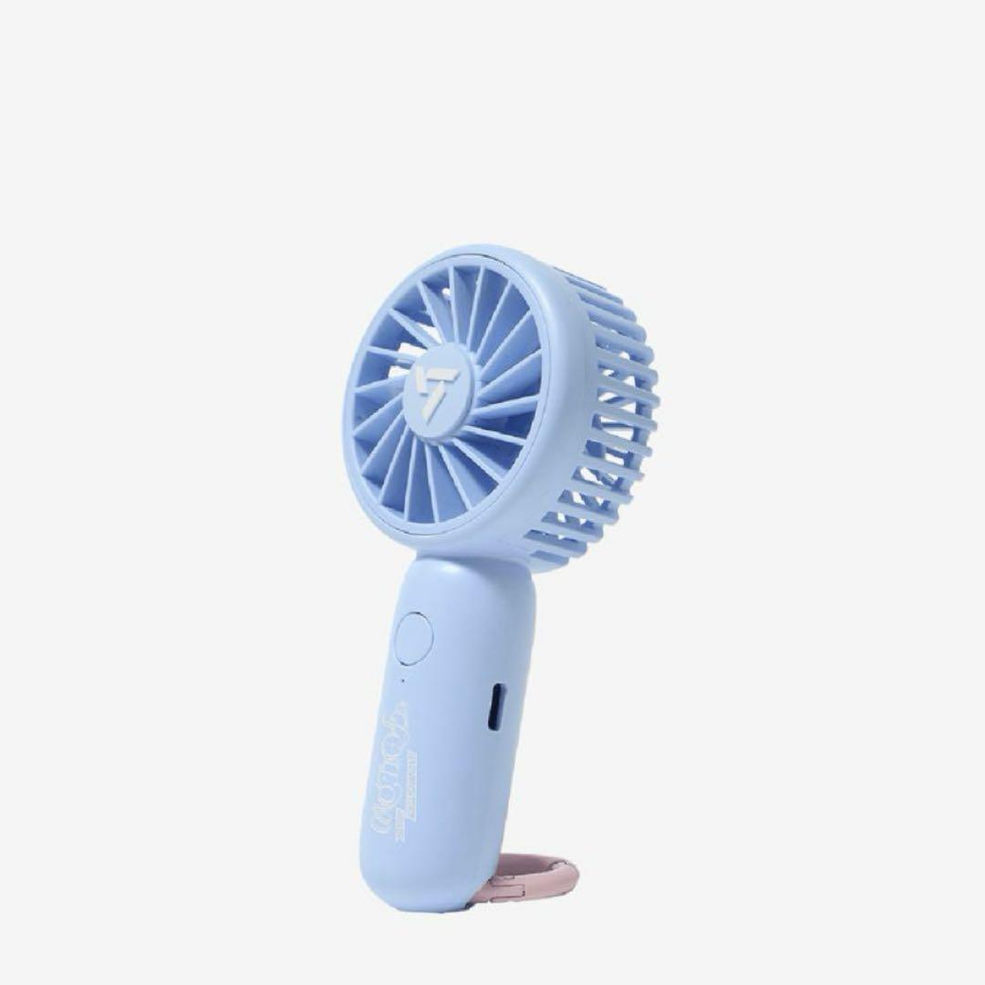 

[USED] SEVENTEEN handy fan light blue