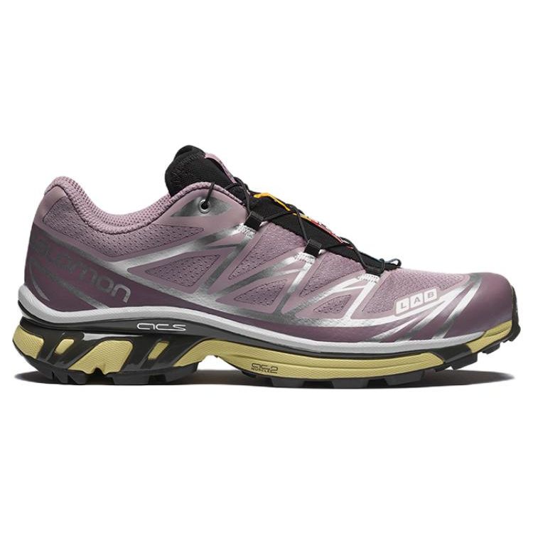 SALOMON XT-6 Fabric TPU Trend Shock Absorbing Non-Slip Wear-Resistant Lightweight Low-Top Outdoor Functional Shoes Unisex Shoes Red-Brown 470816