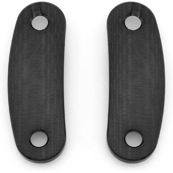 HEINMO Mirror Block Off Plates Mirror Hole Cover Cap Compatible With ZX10R ZX6R Nin'250 Nin'400 2016-2023 2024 CNC Aluminum (Black)