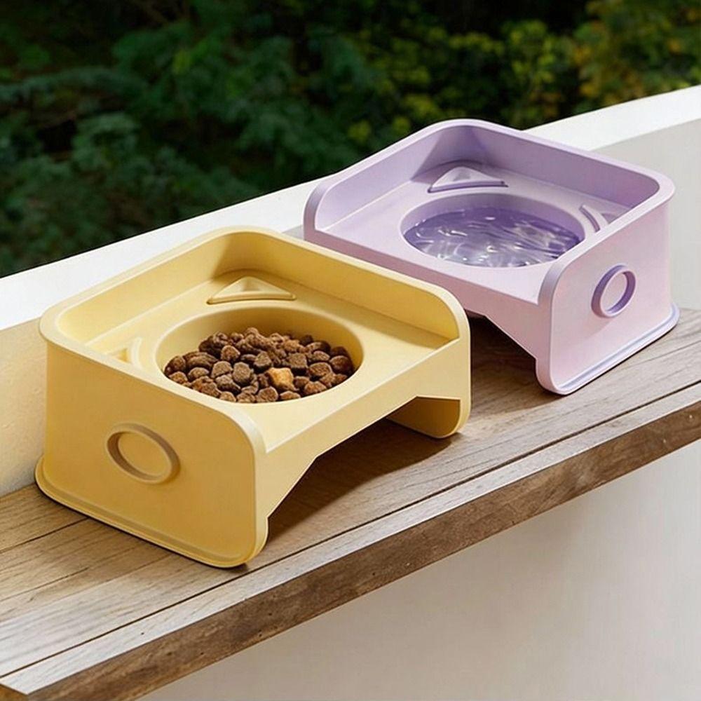 Leak-Proof Raised Pet Feeder Removable Pet Feeding Dish High Quality Elevated Cat Bowl For Dogs