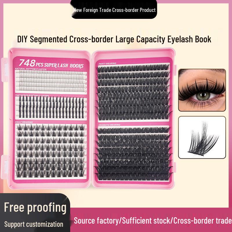Cross-Border Natural Lower Eyelashes: Dense & Fairy-Style Mixed Pack with 33 Rows