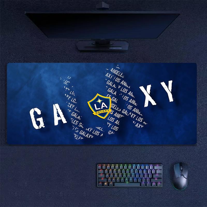 LA Galaxy Print Cushion Non-slip Laptop Tablet Big Mousepad XXL Mat Mini PC Playmat With Lock edge