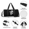 Skeleton Skull Print Round Travel Duffel Bag Lightweight Waterproof Durable Handbags Yoga Gym Sports Bag Outdoor Fitness Bags