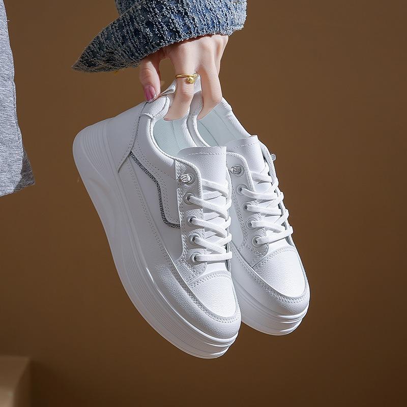 Autumn New Breathable Little White Shoes Female Students Platform Versatile Casual Sports Board Shoes 5