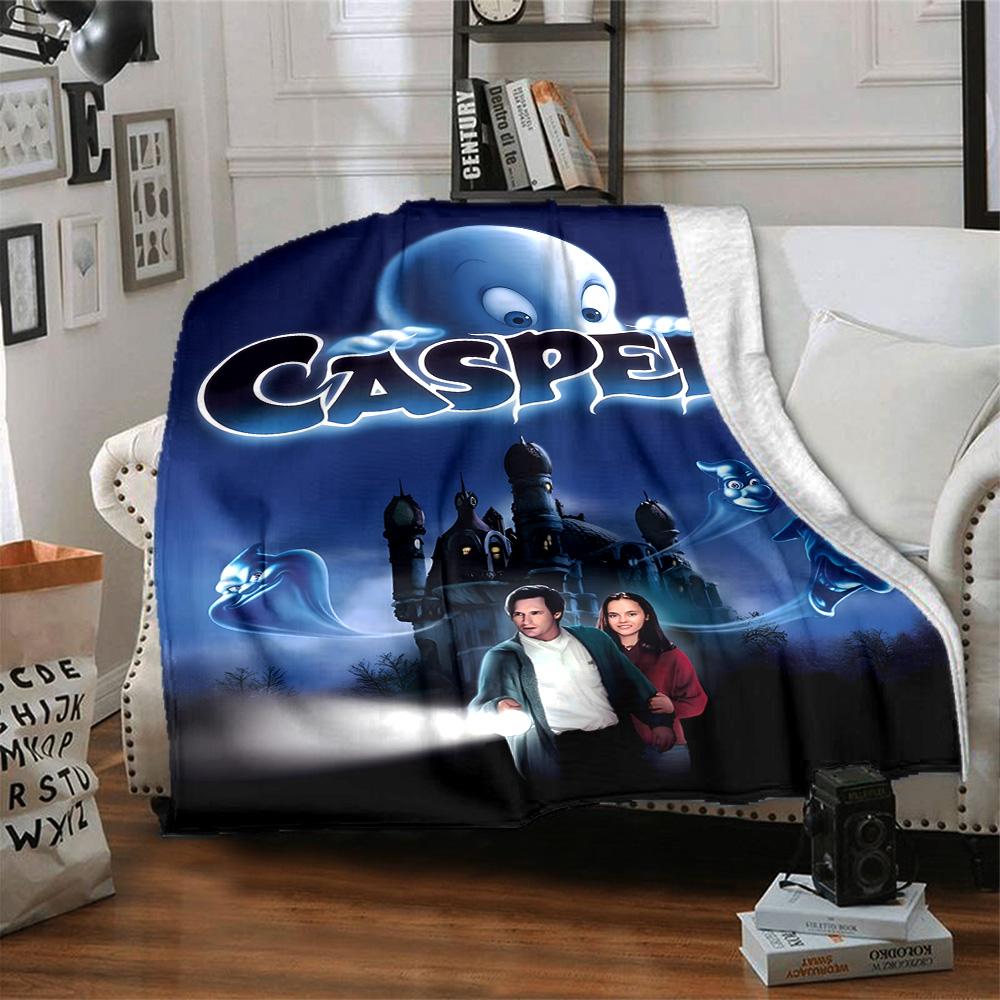 1pc Casper3 Blanket, Gift, for Men and Women, Soft Blanket, Good for Sofa Bed Couch Travel, Lightweight Flannel Blanket