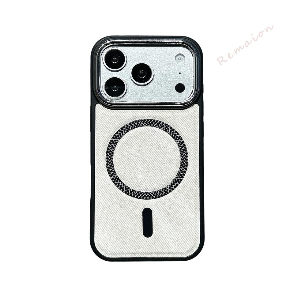Magnetic Leather Phone Case For For Iphone 13 14 1 16 17 Pro Max Charging Shockproof Protector Cover