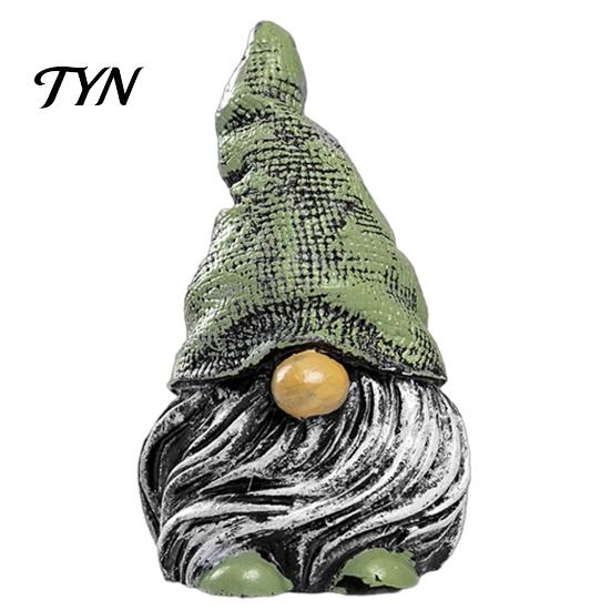 Colorful Yard Decor Hat Gnome Resin Statue, Faceless Dwarf Figurine with Wrinkled Hat, Cute Gnomes Waterproof Garden Ornament, Indoor Tabletop