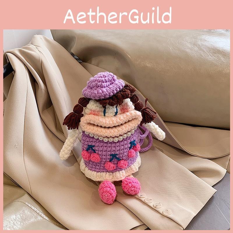 Charming Handcrafted Yarn Shoulder Bag For Children Perfect For Daily Outings Play And