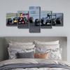5Pcs F1 Racing Car House Sports Car 5 Pieces Canvas Art Poster HD Print Room Decor Pictures Paintings Wall Modern Home Decor