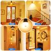 LED light bulb, E26 base, motion sensor, reflector type, equivalent to 100W incandescent bulb, warm white (2700K), 12W, 1200lm, automatic onoff, with