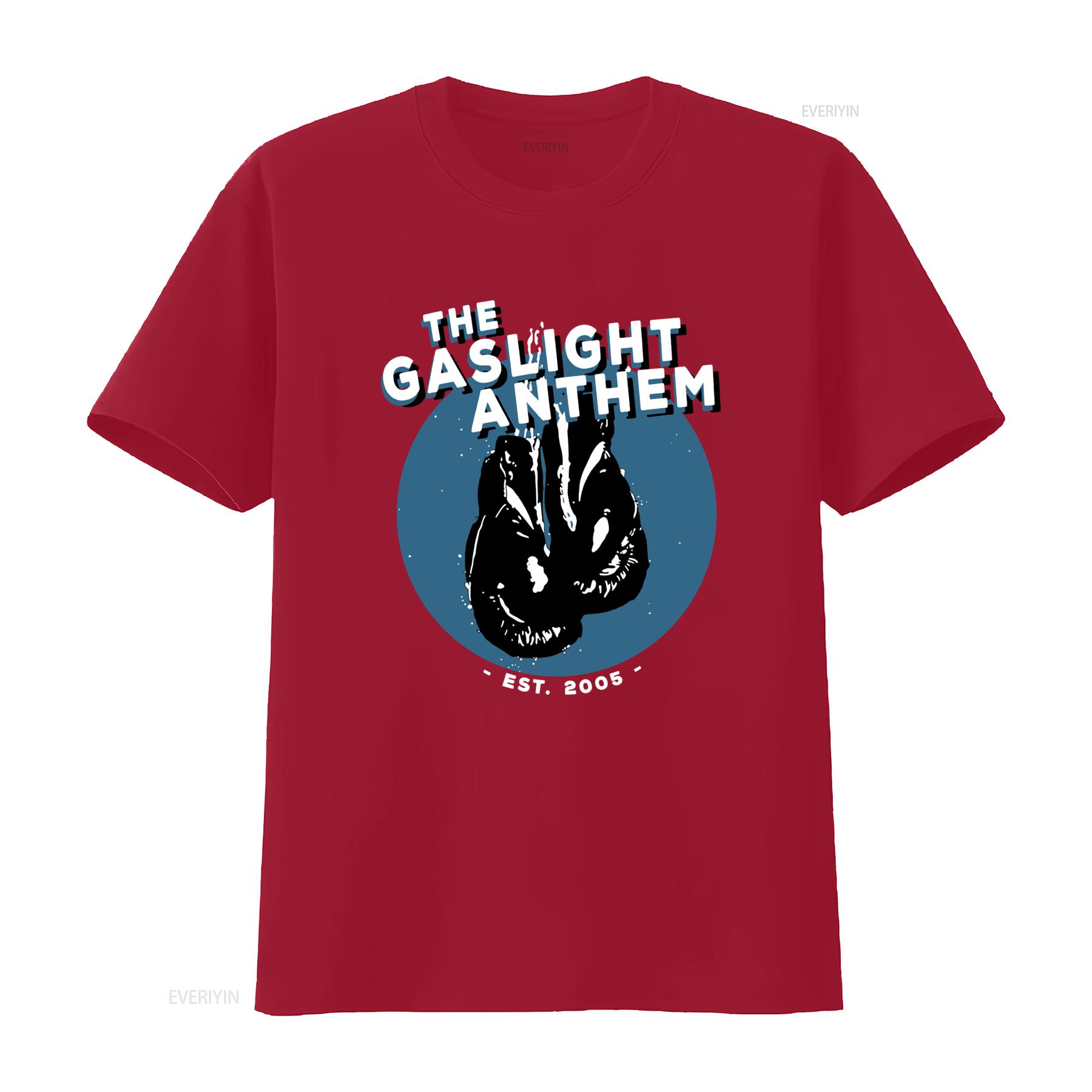 The Gaslight Anthem Mens T Shirt Boxing Gloves Band Est 2005 Design Rock Music Fan vintage Washed streetwear Slightly Stylish S