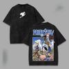 FAIRY TAIL Anime Printed Graphic T‑shirt Unisex Vintage Washed Oversized Cotton Summer Short Sleeve Streetwear Casual Tops
