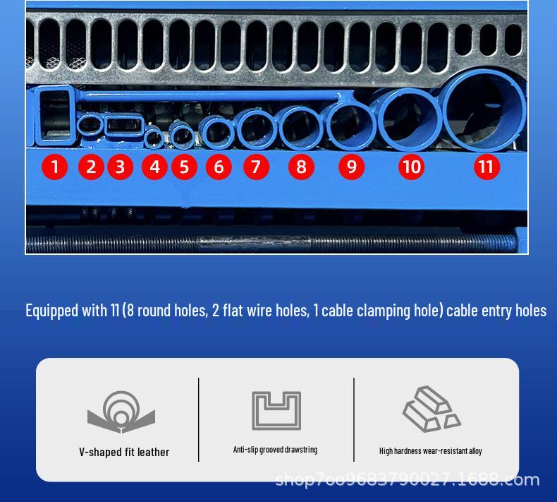 Compact Electric Wire Stripper for Removing Insulation from Old Wires and Cables
