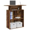 VidaXL Reception Desk Old Wood 100x40x104 Cm Engineered Wood, Reception Counter, Salon Reception, Counter 859058