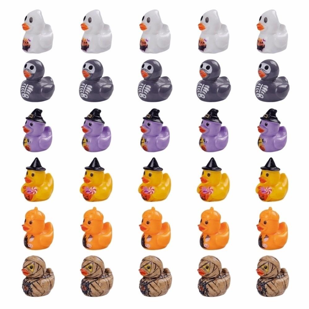 30pcs/set Cartoon Style Resin Garden Ornament Festive Design Halloween Decoration  Dollhouse Decor