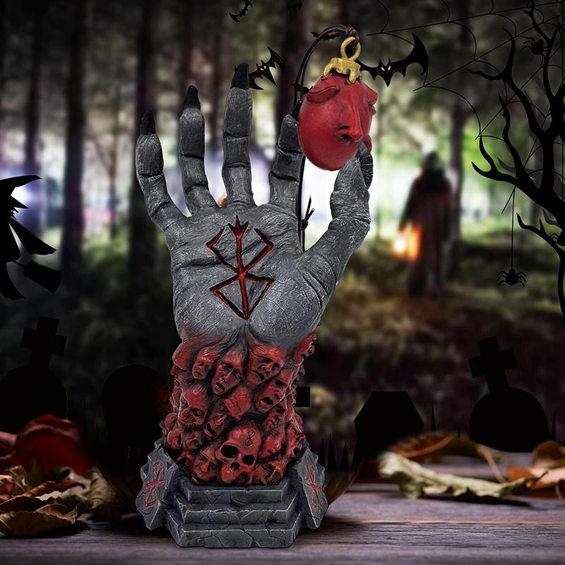 Halloween Berserk Mão de Deus 26Cm Estátua de Resina Figura Anime Modelo Coleção Decoração de Mesa Brinquedos Presente de Aniversário
