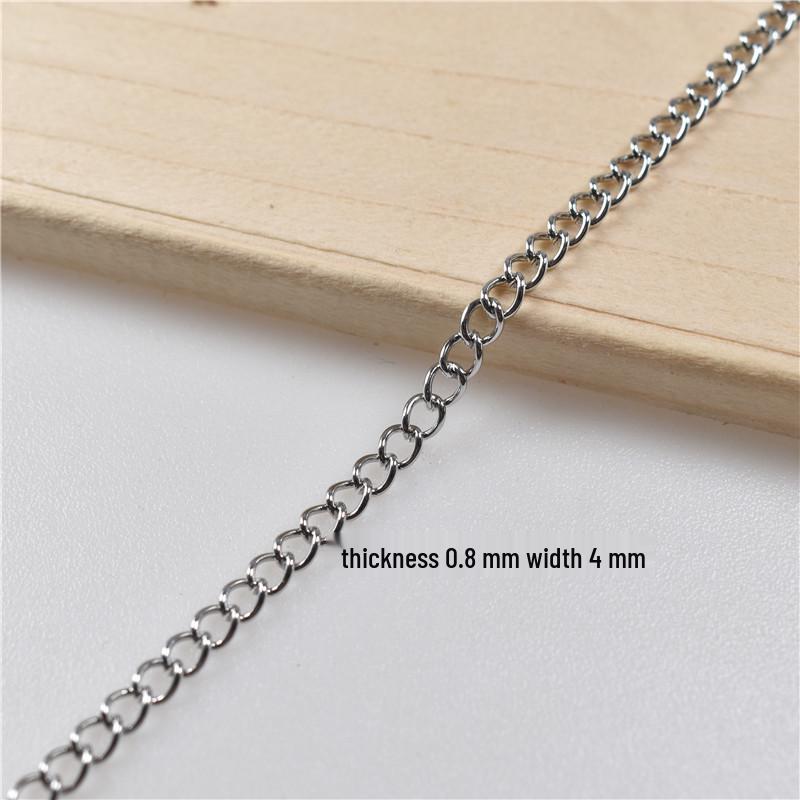 Nerezový kuličkový a osmičkový řetízek na klíče s boční visačkou (0.5-2.0mm) pro Zobrazení Plakátů.