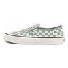 Vans נעלי סקייט נמוכות גזרה סליפ-און משבצות ירוקות ולבנות נעלי סניקרס יוניסקס VN0A5HYQB8O