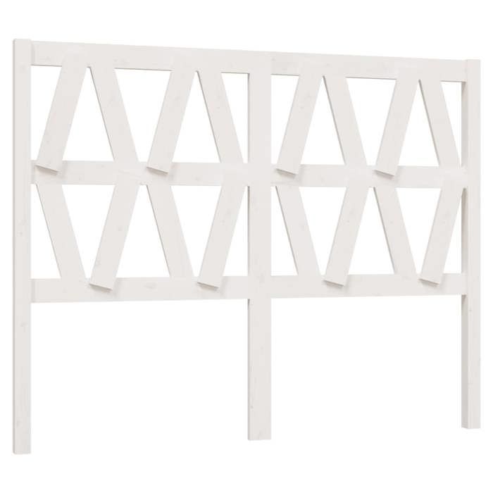 VidaXL Tête de lit Blanc 126x4x100 cm Bois massif de pin 818611