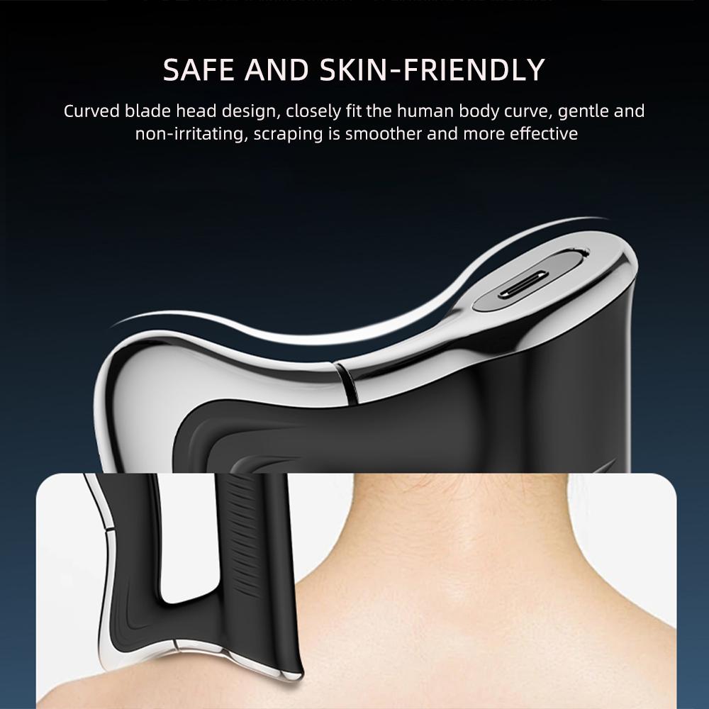 Electric Fascia Scraper EMS Micro Current Fascia Knife Muscle Body Massager Vibration Relaxation Body Lifting Massage Blade
