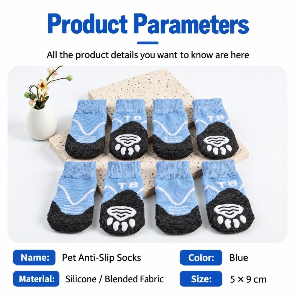 Soft Sole Pet Booties Wear Resistant Dog Foot Cover Easy Wear Paw Protector Small Dog Walking