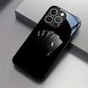 Black Poker Pattern Tempered Glass Black Phone Case For Samsung Galaxy S25 S24 S23 Ultra Plus FE Shockproof Cover