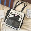 Large capacity Girl Messenger Bag Korean Joker Junior High School Students' Class Tutoring Handbag Leisure Joker Shoulder Bag.