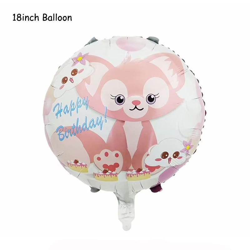 Disney Story  Lina Bell And Stellalou Cartoon Balloons Birthday Decor Baby Shower 32inch Number Foil Balloons Wedding Supplies