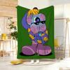 Art F-Flower Eyed Street Toy Throw Lightweight Flannel Blanket Soft Skin-friendly for Summer Cooling
