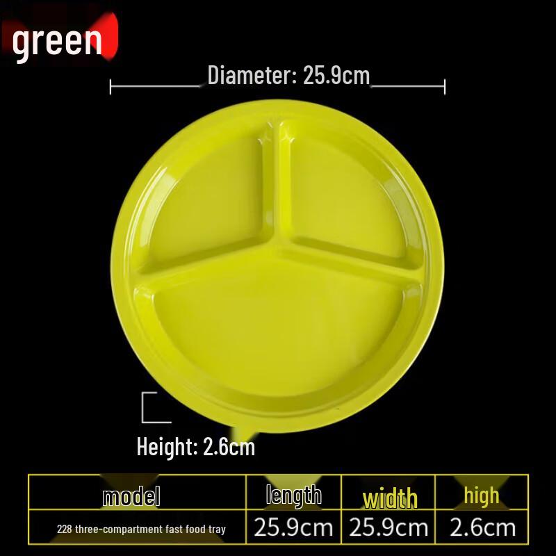 

Melamine Divided Cafeteria Tray