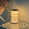 1Pc Outdoor Portable Folding Table Lamp Dimmable Paper Lantern for Camping Traveling Tent Night Light Emergency Home Bedroom Decor