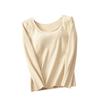 Women's Casual Tops Winter Close-fitting Warm Long-sleeved Tops Knitted Sweater Long-sleeved Tops
